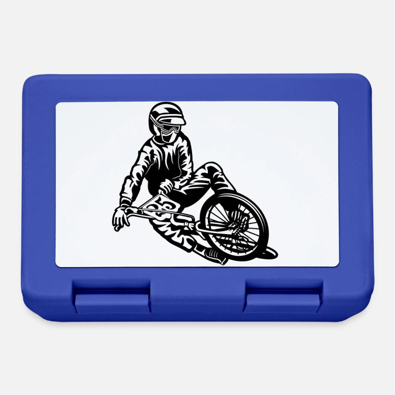 BMX / Mountain Biker 03_schwarz white - Lunchbox - royal blue