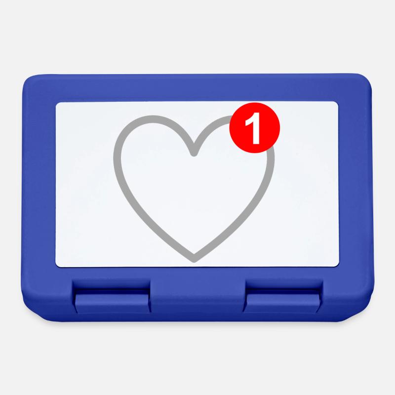 Amour - Message - SMS - Love - Boîte à goûter - bleu royal