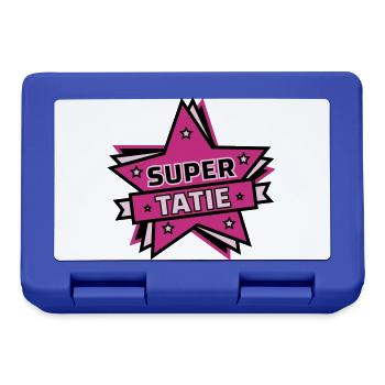 Super tatie - Boîte à goûter - bleu royal - Devant