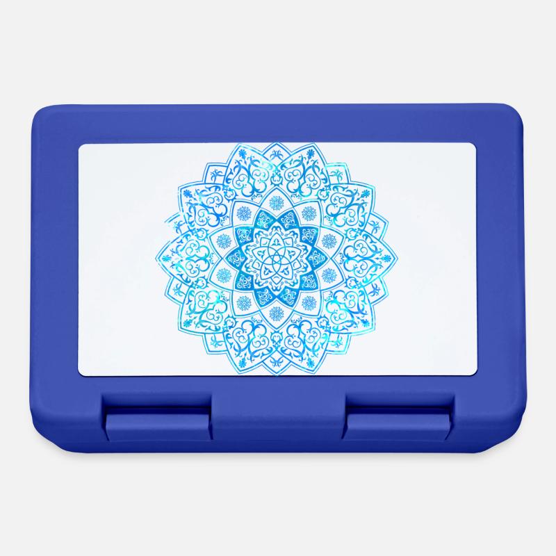 Mandala - bleu - Boîte à goûter - bleu royal