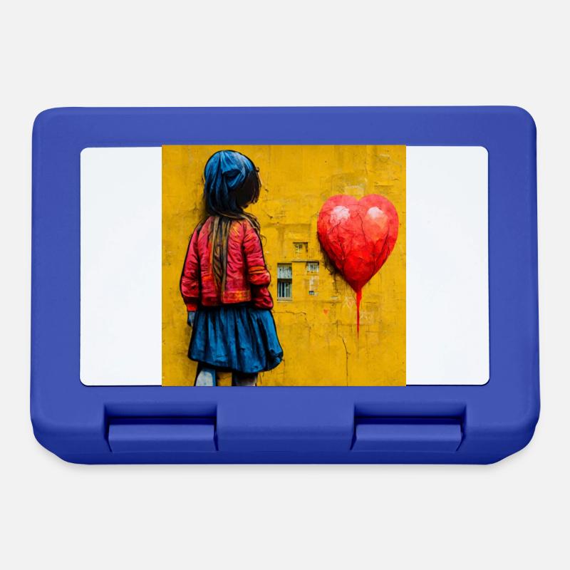Comic Pop Art - Brotdose - Royalblau