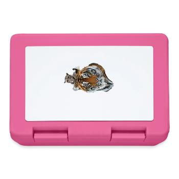 Bengal Tiger and Hazy Tiger - Lunchbox - pink - Front