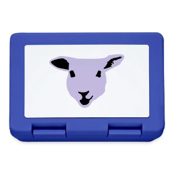 sheep, lamb - Boîte à goûter - bleu royal - Devant