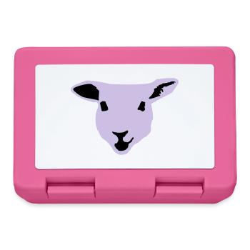sheep, lamb - Lunchbox - pink - Front