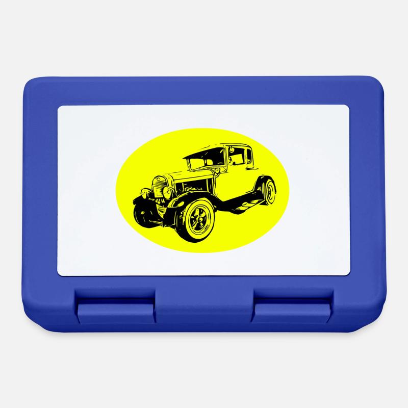 Auto - Brotdose - Royalblau