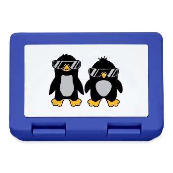 2 Sonnenbrille Pinguin Freunde - Brotdose - Royalblau - Vorne