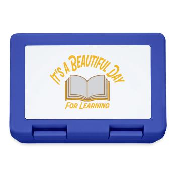 beautiful day for learning - Lunchbox - royal blue - Front