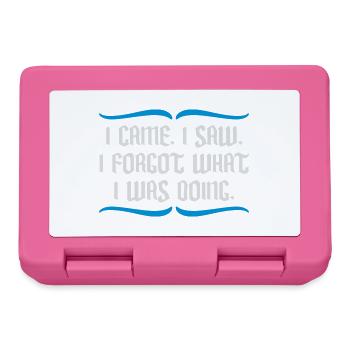I came saw forget - Lunchbox - pink - Front