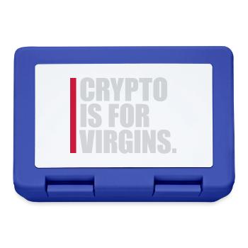 crypto is for virgins - Lunchbox - royal blue - Front