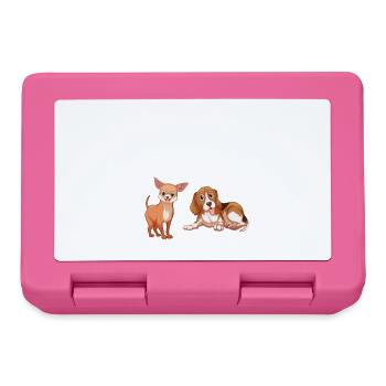 Hund Chien - Boîte à goûter - rose - Devant