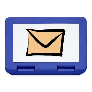 Brief / Briefumschlag Symbol. Post / E-Mail. - Brotdose - Royalblau - Vorne