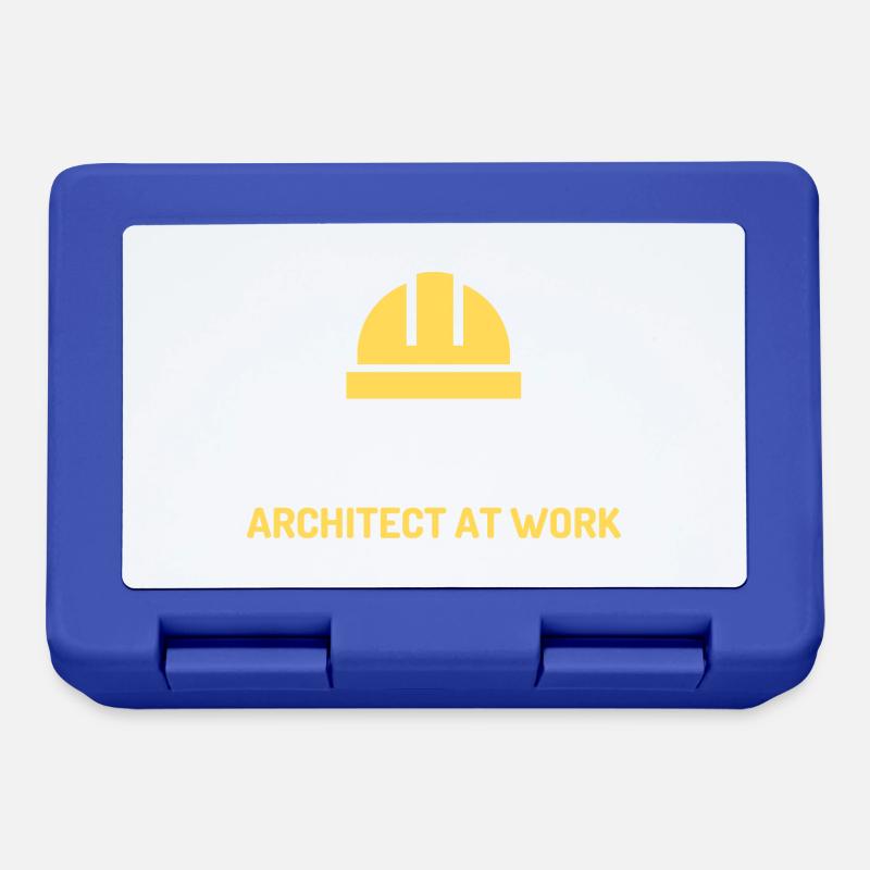 architect at work - Lunchbox - royal blue