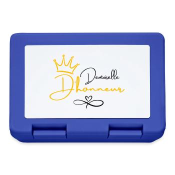 Bridesmaid Crown - Bride Gift - Lunchbox - royal blue - Front