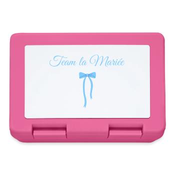 Team The Bride Blue Bow - Lunchbox - pink - Front
