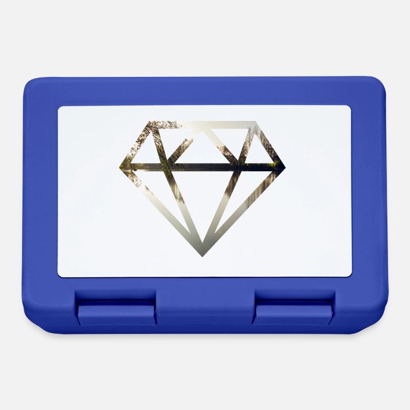 diamant - Brotdose - Royalblau