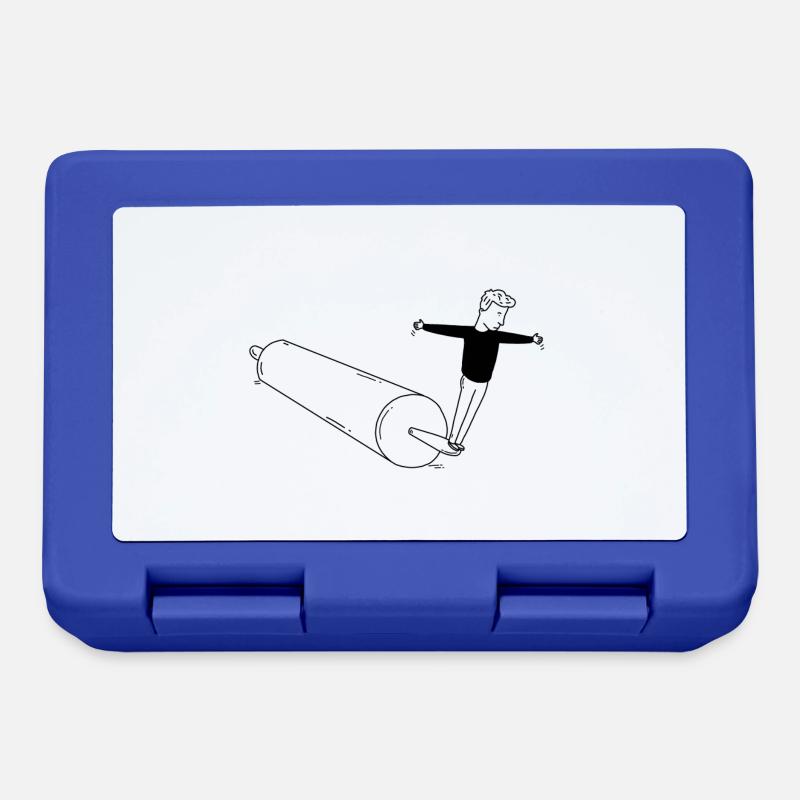 burnt out - Lunchbox - royal blue