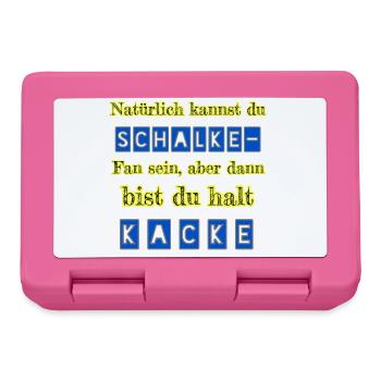 Schalke - Kacke - Brotdose - Pink - Vorne