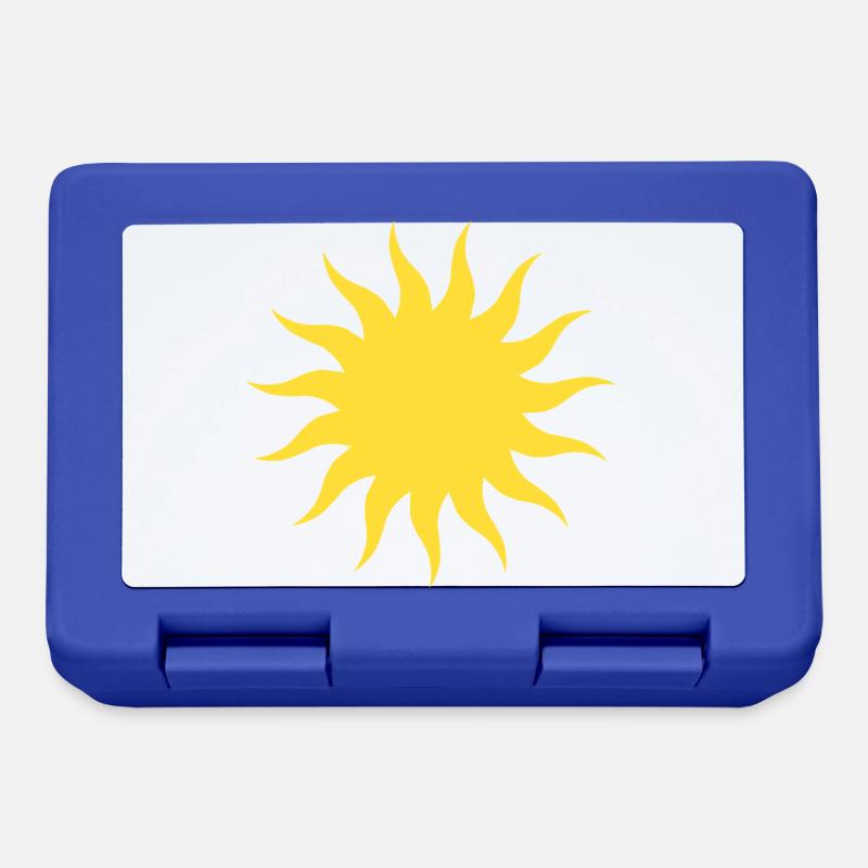 soleil - Boîte à goûter - bleu royal