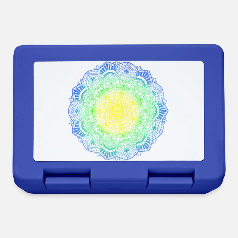 Mandala - Brotdose - Royalblau