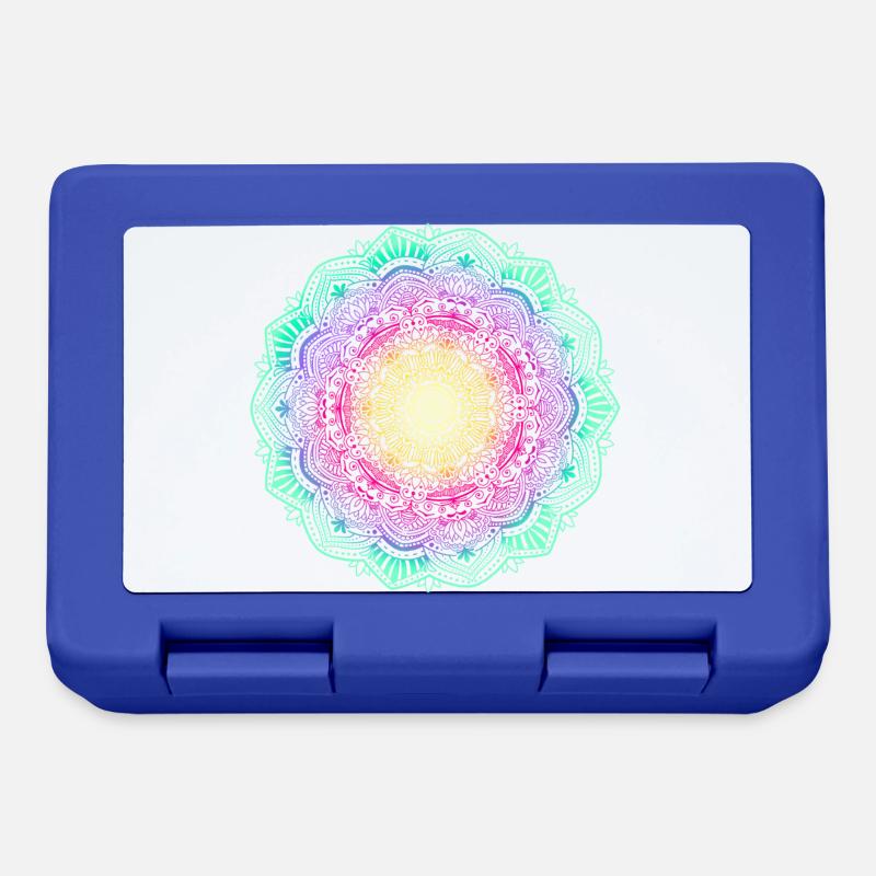 Mandala - Brotdose - Royalblau