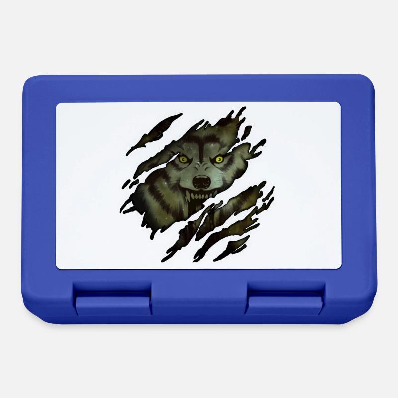 Wolf in me - Lunchbox - royal blue