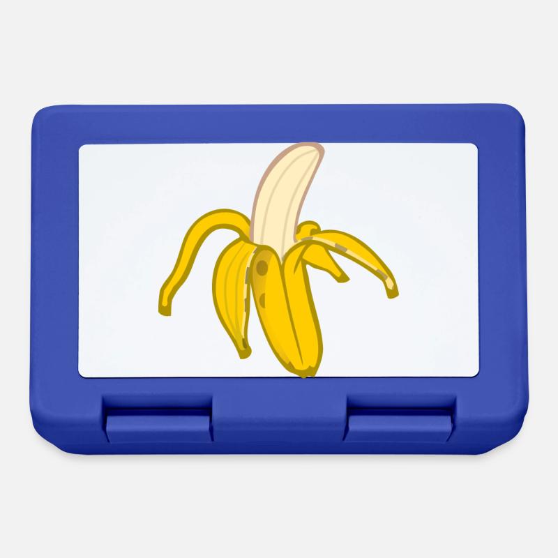 banane - Boîte à goûter - bleu royal