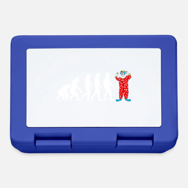 clown Evolution geschenk lustig zirkus panthomime - Brotdose - Royalblau