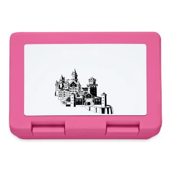 Château de Neuschwanstein - Boîte à goûter - rose - Devant