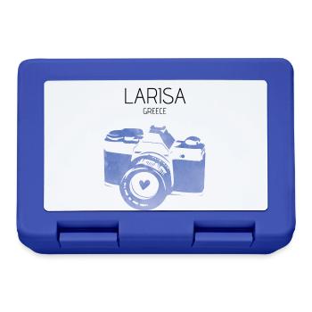 Larisa, Griechenland - Brotdose - Royalblau - Vorne