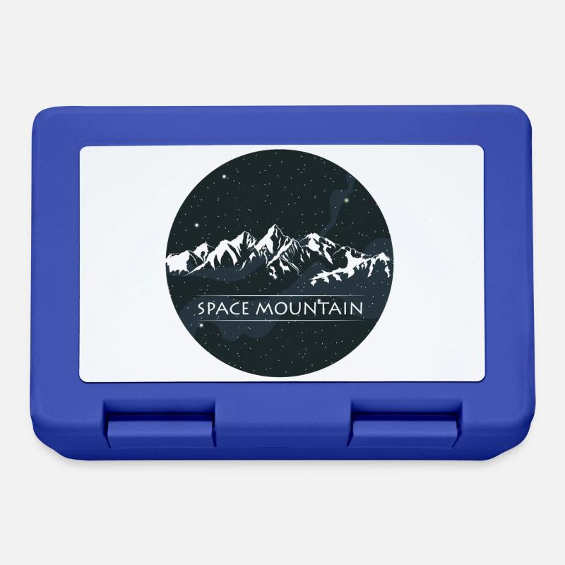 Space Mountain Wandern Berg Geschenk - Brotdose - Royalblau