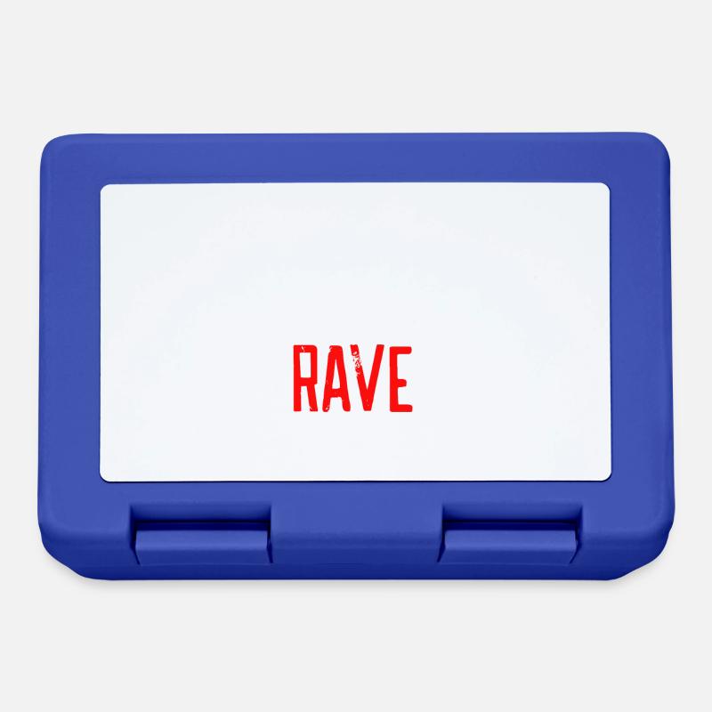 Eat Sleep rave repeat - Brotdose - Royalblau