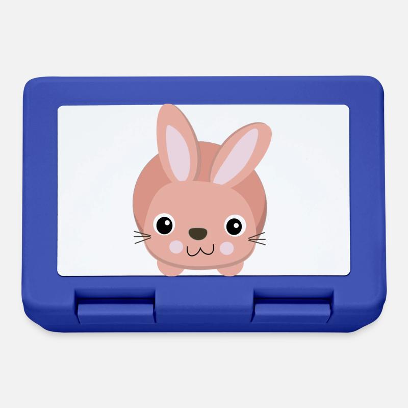 süßes rosa Häschen - Lunchbox - royal blue