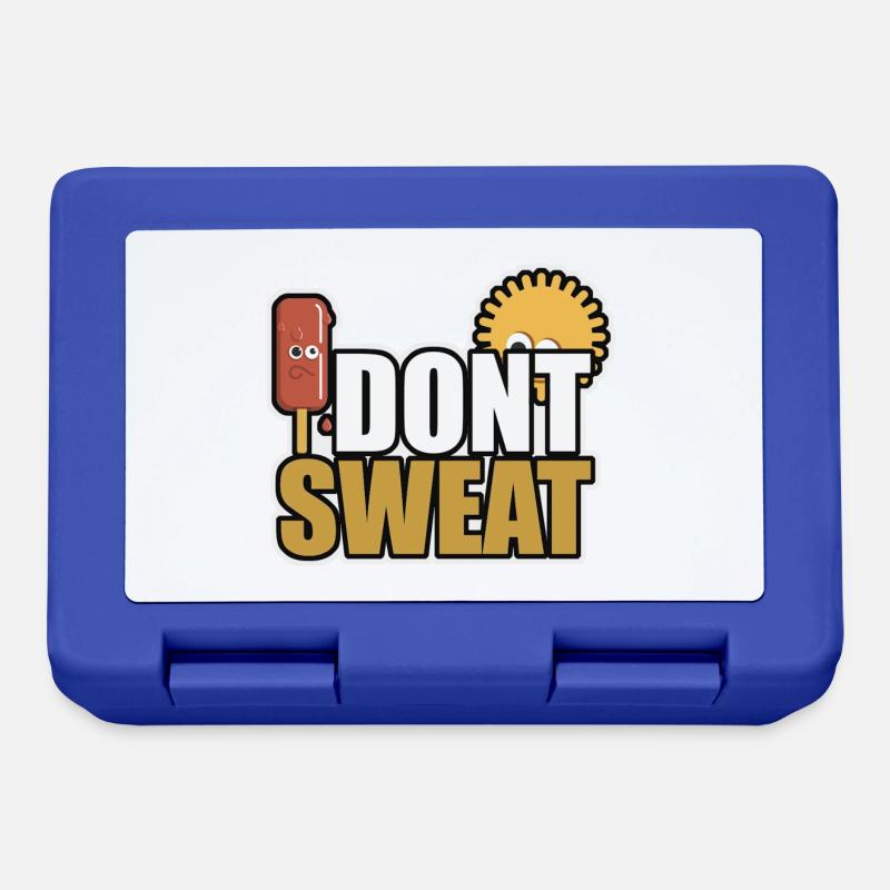 I dont Sweat - Brotdose - Royalblau