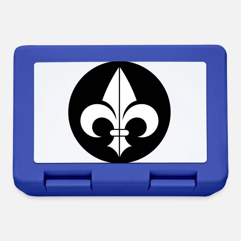 Fleur de Lys - Boîte à goûter - bleu royal