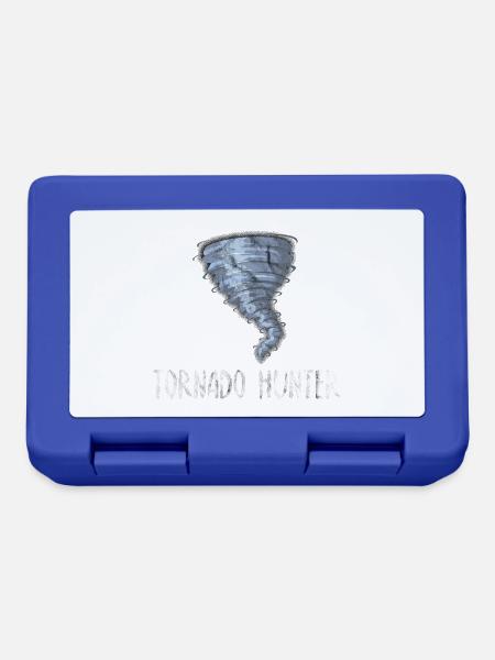 Tornado Hunter Natur Twister Geschenk Idee - Brotdose - Royalblau