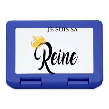 Je suis sa reine - Boîte à goûter - bleu royal - Devant
