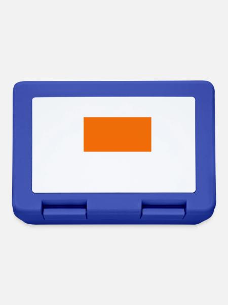 Orange - Brotdose - Royalblau