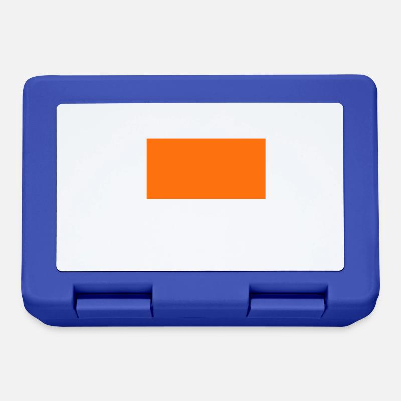 Orange - Brotdose - Royalblau