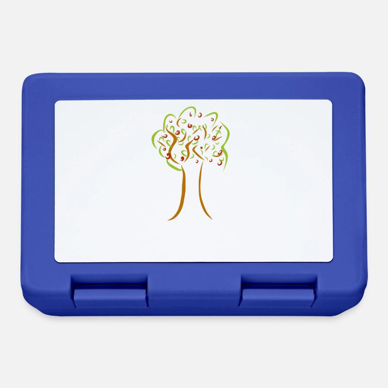 tree - Lunchbox - royal blue