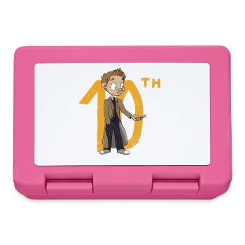 The 10th Doctor, chibi version - Lunchbox - pink - Front
