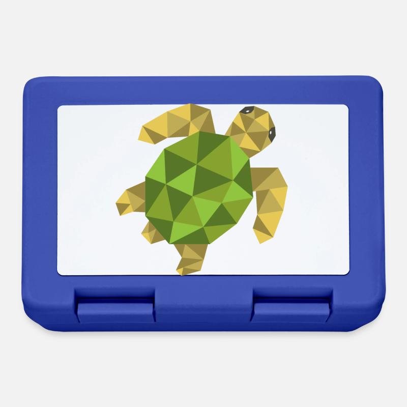 Tortue géométrique cadeau triangle hipster - Boîte à goûter - bleu royal