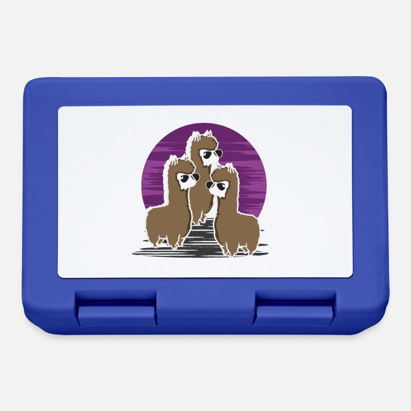 Get ready for the alpakalypse - Lunchbox - royal blue