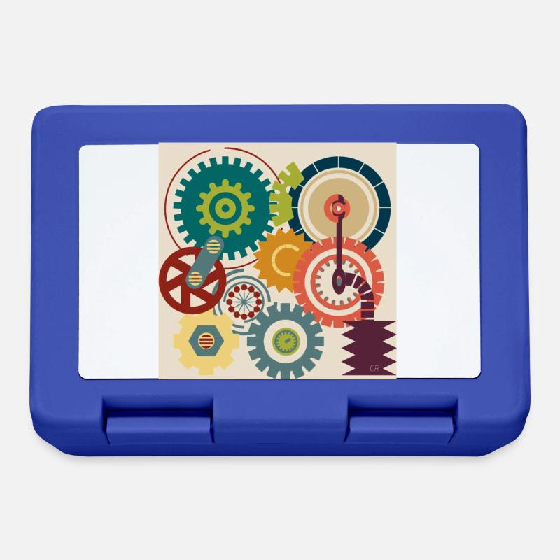 Art graphique - Boîte à goûter - bleu royal