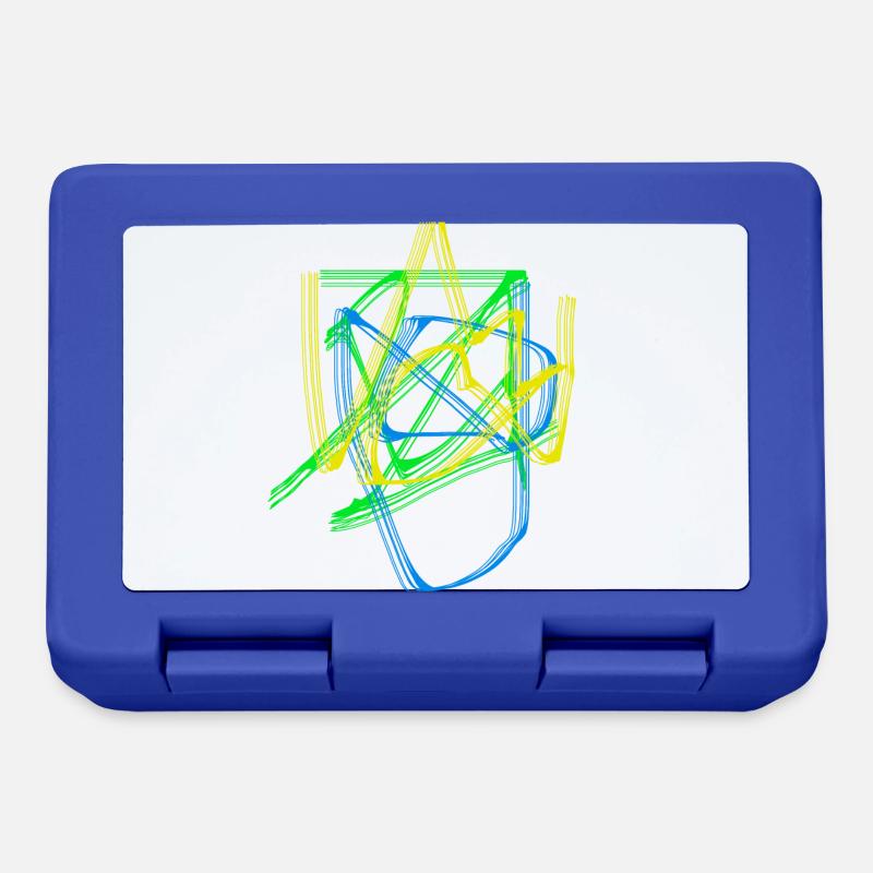graffiti - Lunchbox - royal blue