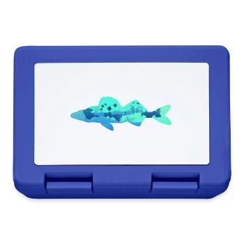 pike-perch - Lunchbox - royal blue - Front