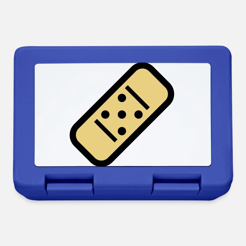Plâtre de bande dessinée - Boîte à goûter - bleu royal