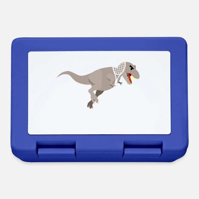 Dinosaurier Tennis T-Rex Geschenkidee - Brotdose - Royalblau