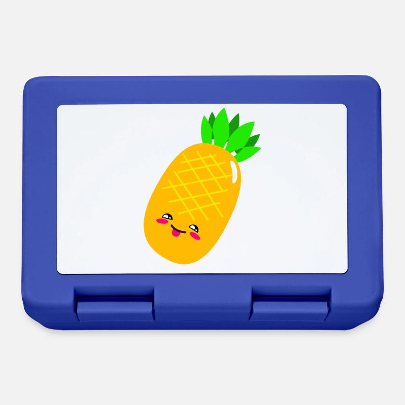 Ananas - Brotdose - Royalblau