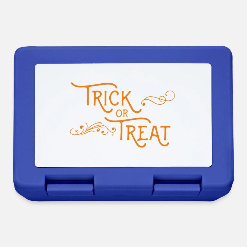 Halloween Süßes oder Saures - Brotdose - Royalblau