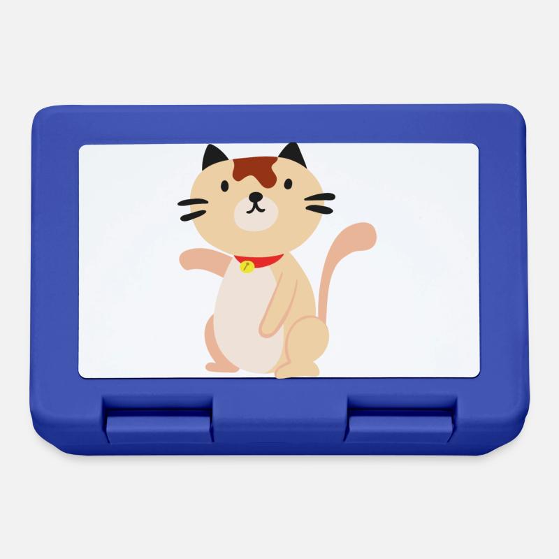 Katze katze - Brotdose - Royalblau